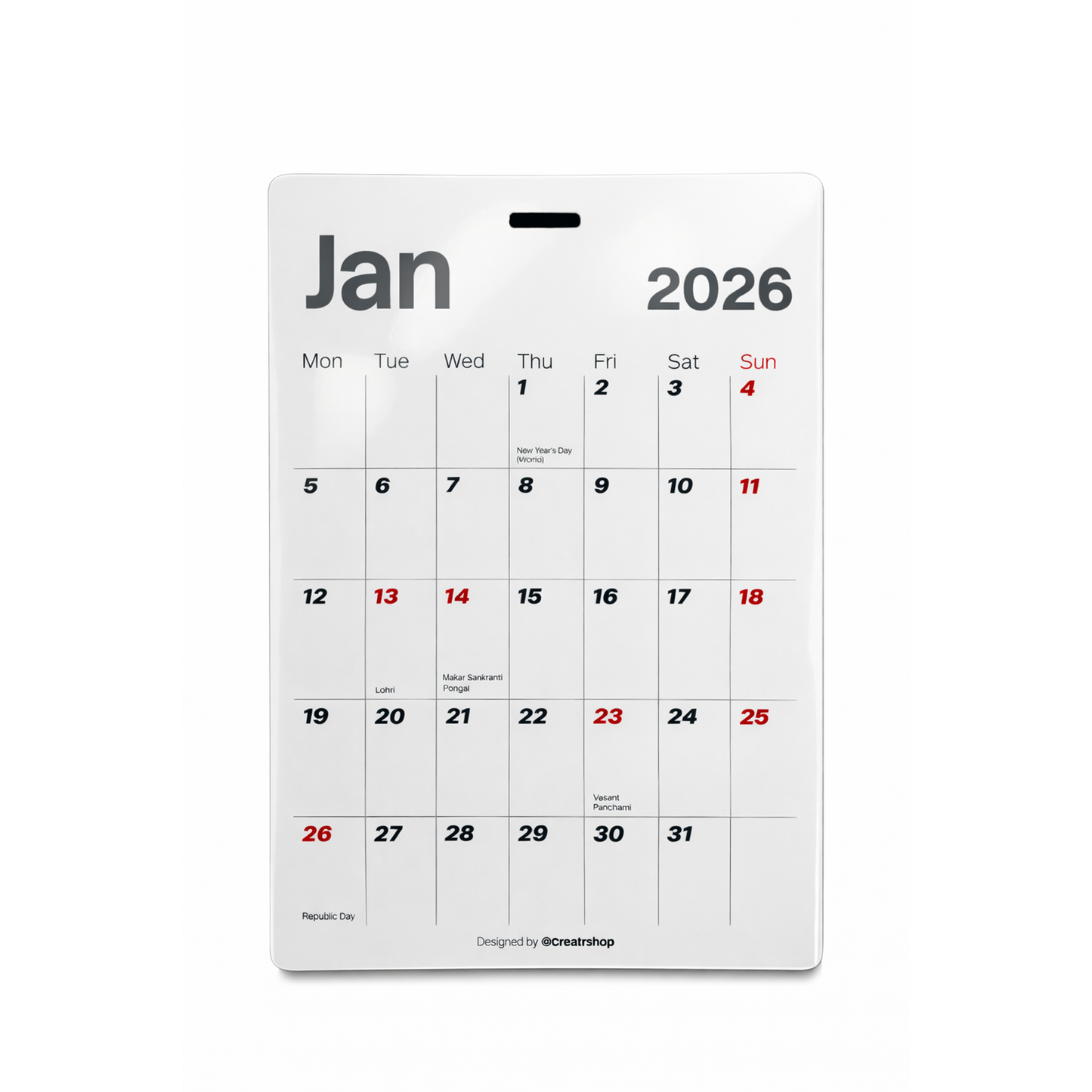 Calendar 2026 + Flowpad (Combo)