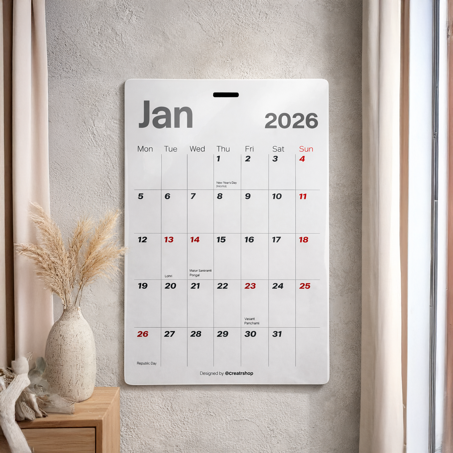 Calendar 2026